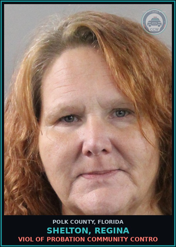 Booking mugshot of SHELTON, REGINA in Polk County