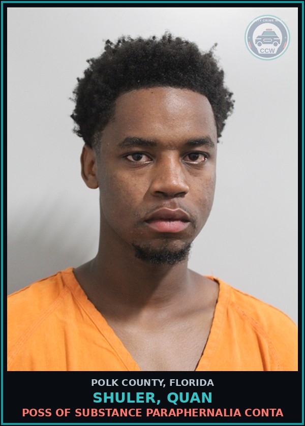 Booking mugshot of SHULER, QUAN in Polk County
