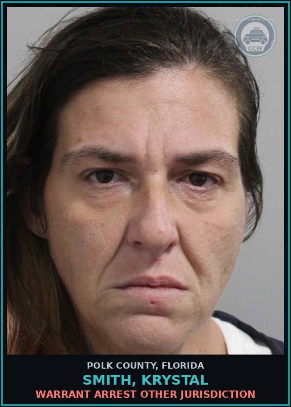 Booking mugshot of SMITH, KRYSTAL in Polk County