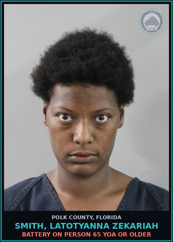 Booking mugshot of SMITH, LATOTYANNA ZEKARIAH in Polk County