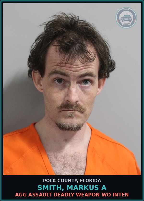 Booking mugshot of SMITH, MARKUS A in Polk County