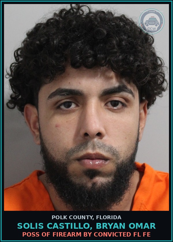 Booking mugshot of SOLIS CASTILLO, BRYAN OMAR in Polk County
