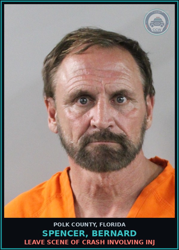 Booking mugshot of SPENCER, BERNARD in Polk County