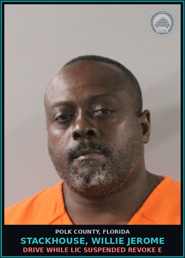 Booking mugshot of STACKHOUSE, WILLIE JEROME in Polk County