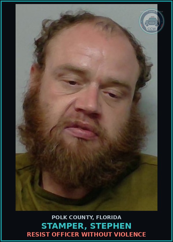 Booking mugshot of STAMPER, STEPHEN in Polk County