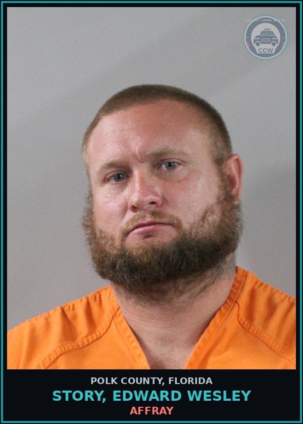 Booking mugshot of STORY, EDWARD WESLEY in Polk County