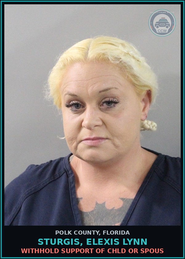 Booking mugshot of STURGIS, ELEXIS LYNN in Polk County