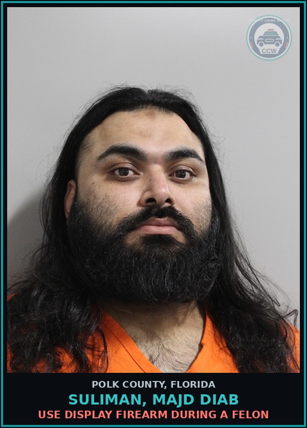 Booking mugshot of SULIMAN, MAJD DIAB in Polk County