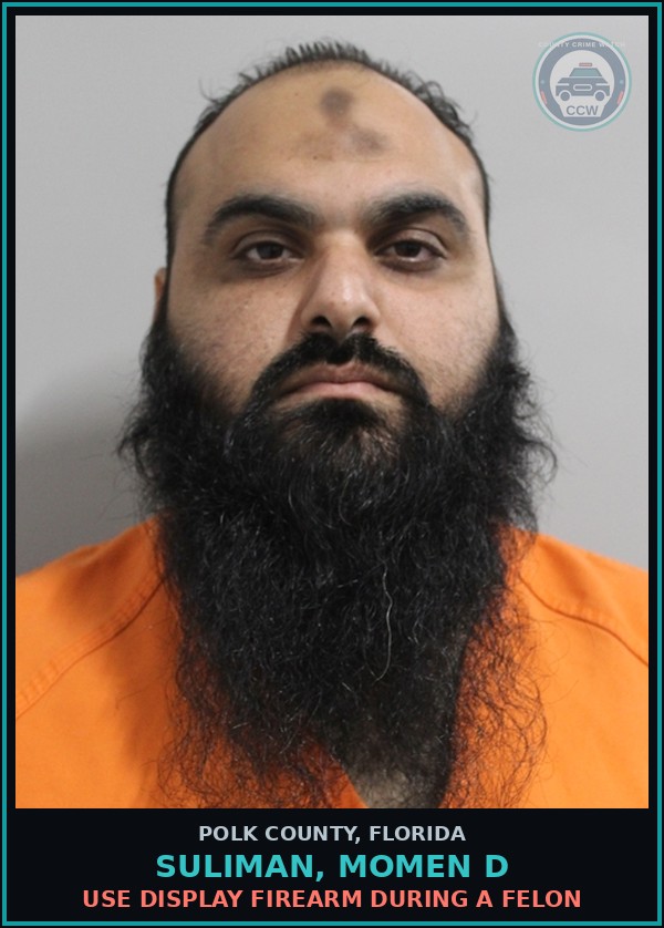 Booking mugshot of SULIMAN, MOMEN D in Polk County