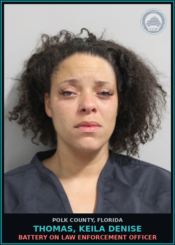 Booking mugshot of THOMAS, KEILA DENISE in Polk County