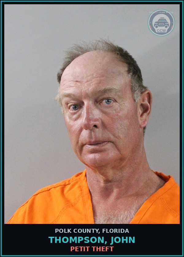 Booking mugshot of THOMPSON, JOHN in Polk County