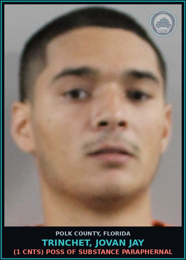 Booking mugshot of TRINCHET, JOVAN JAY in Polk County