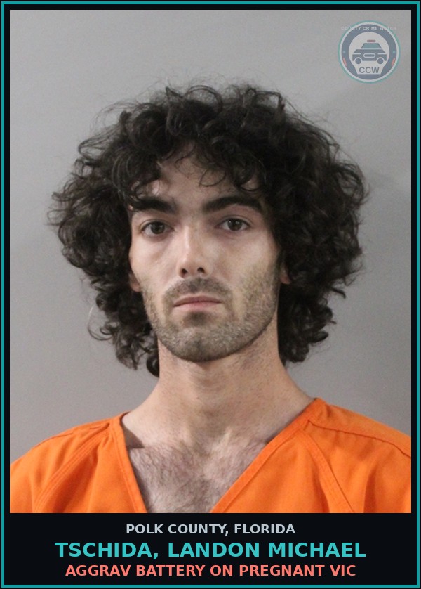 Booking mugshot of TSCHIDA, LANDON MICHAEL in Polk County