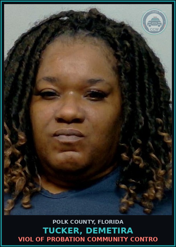 Booking mugshot of TUCKER, DEMETIRA in Polk County