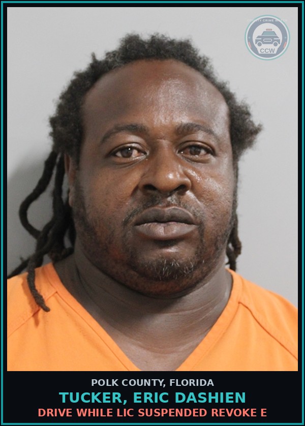 Booking mugshot of TUCKER, ERIC DASHIEN in Polk County