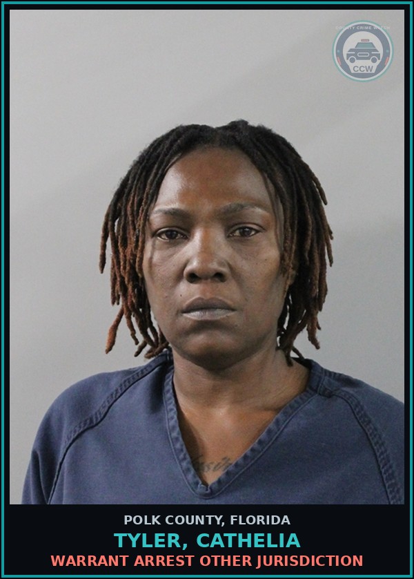 Booking mugshot of TYLER, CATHELIA in Polk County