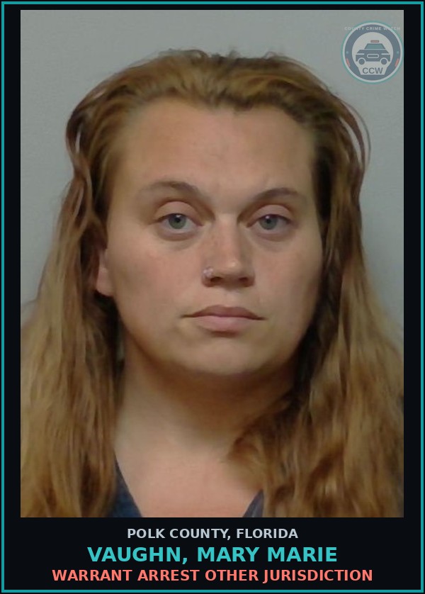 Booking mugshot of VAUGHN, MARY MARIE in Polk County