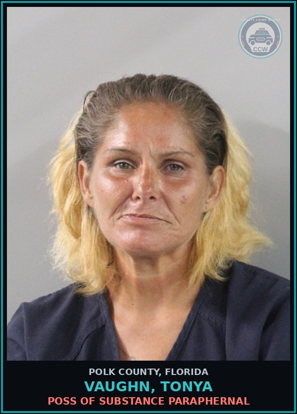 Booking mugshot of VAUGHN, TONYA in Polk County