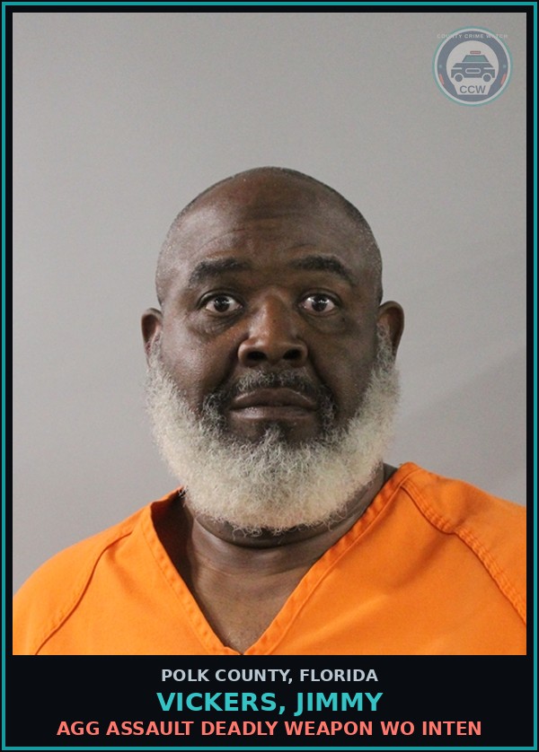 Booking mugshot of VICKERS, JIMMY in Polk County