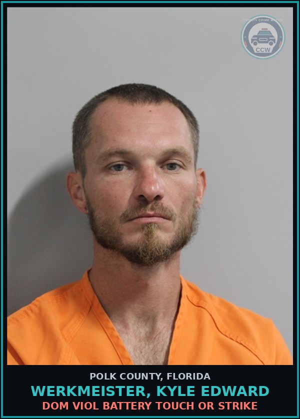 Booking mugshot of WERKMEISTER, KYLE EDWARD in Polk County