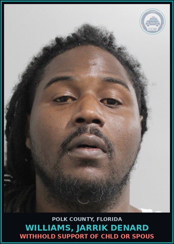 Booking mugshot of WILLIAMS, JARRIK DENARD in Polk County