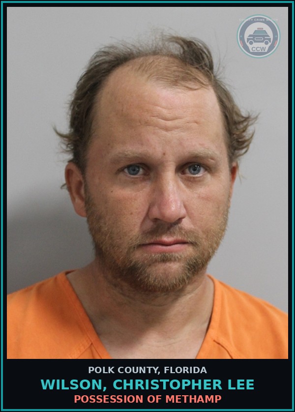 Booking mugshot of WILSON, CHRISTOPHER LEE in Polk County