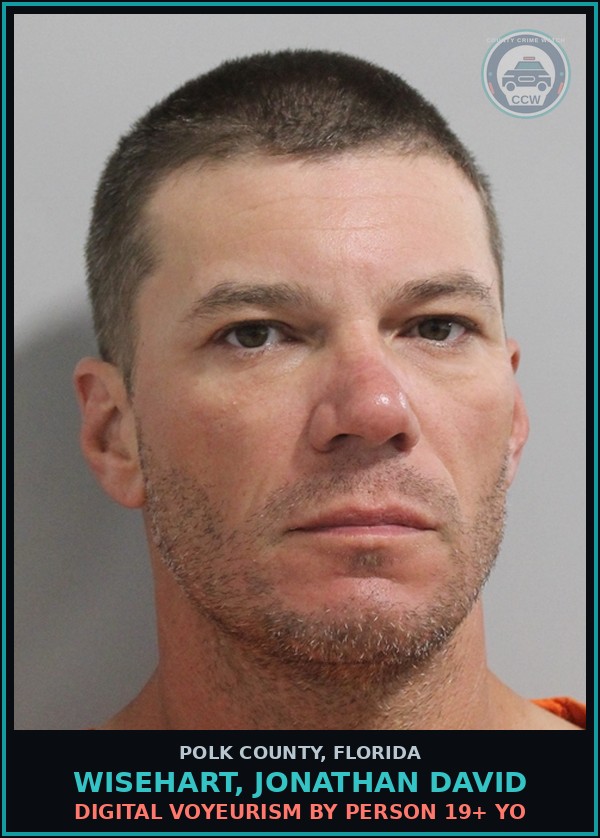 Booking mugshot of WISEHART, JONATHAN DAVID in Polk County