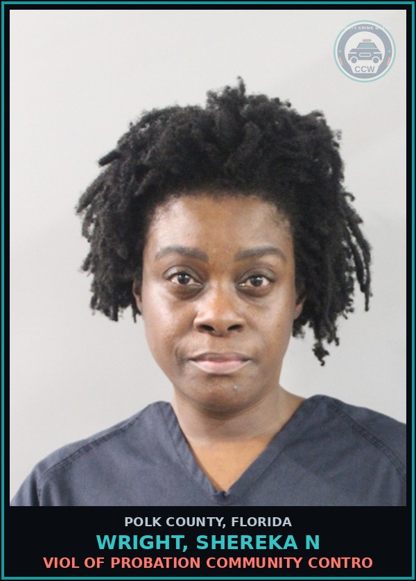 Booking mugshot of WRIGHT, SHEREKA N in Polk County