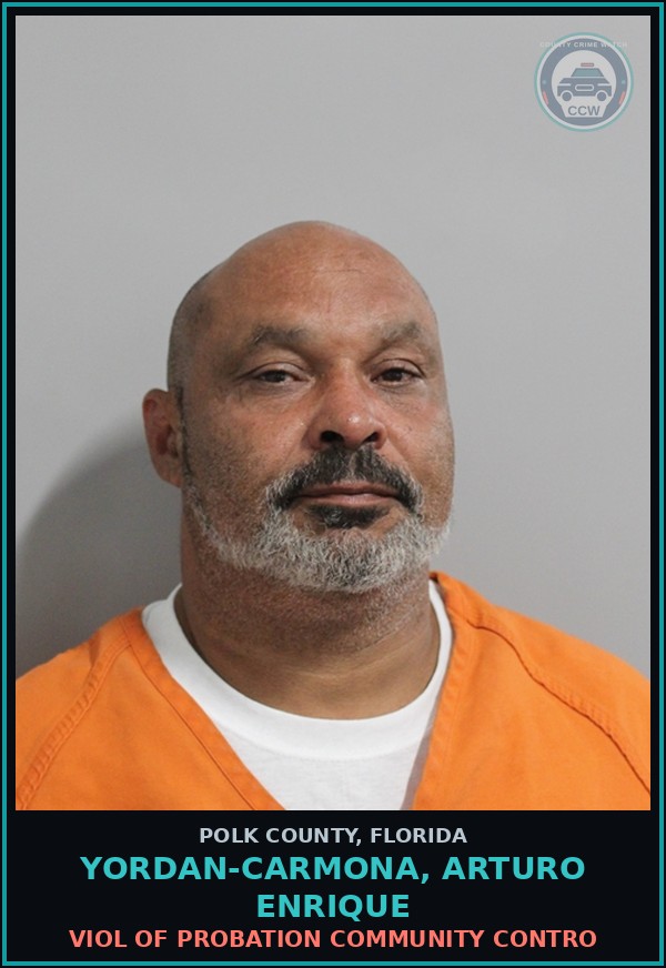 Booking mugshot of YORDAN-CARMONA, ARTURO ENRIQUE in Polk County