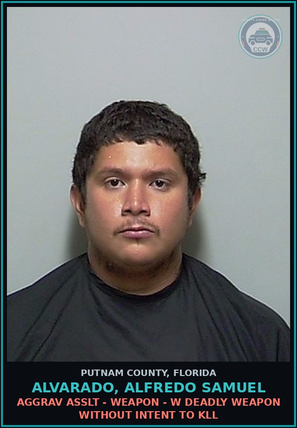 Booking mugshot of ALVARADO, ALFREDO SAMUEL in Putnam County