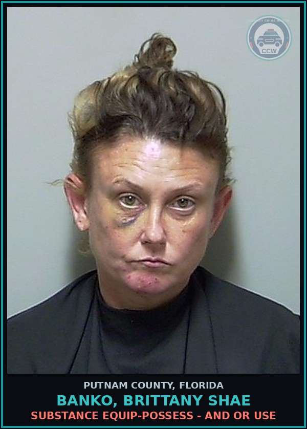 Booking mugshot of BANKO, BRITTANY SHAE in Putnam County