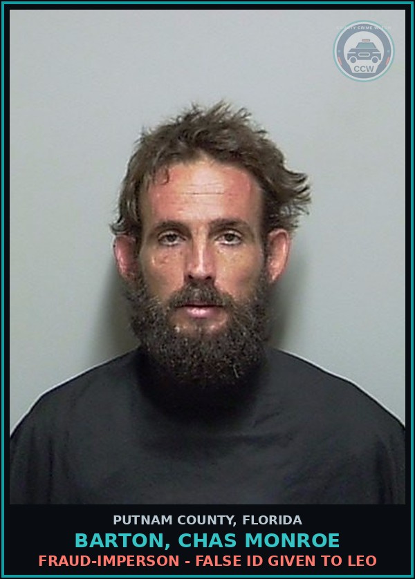 Booking mugshot of BARTON, CHAS MONROE in Putnam County