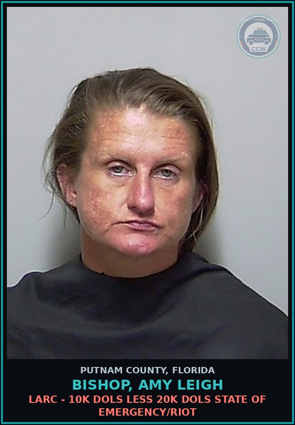 Booking mugshot of BISHOP, AMY LEIGH in Putnam County