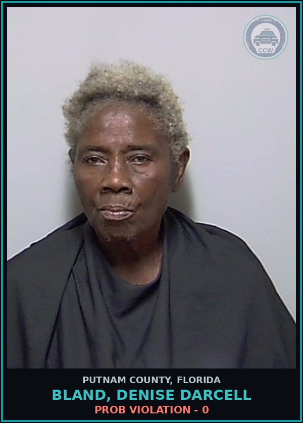 Booking mugshot of BLAND, DENISE DARCELL in Putnam County