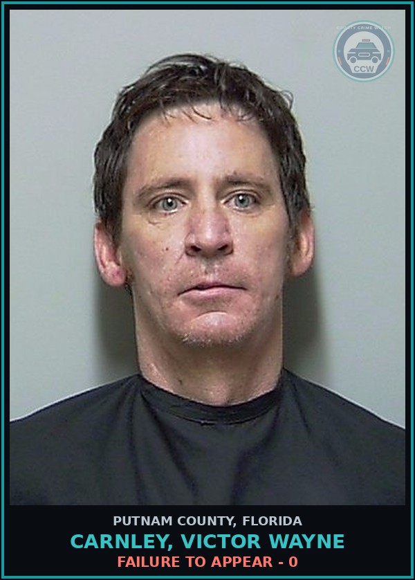 Booking mugshot of CARNLEY, VICTOR WAYNE in Putnam County