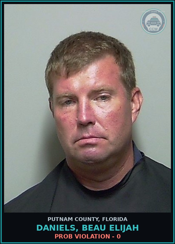 Booking mugshot of DANIELS, BEAU ELIJAH in Putnam County