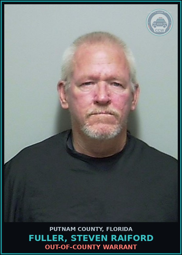 Booking mugshot of FULLER, STEVEN RAIFORD in Putnam County