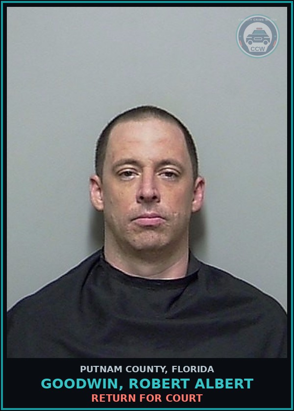 Booking mugshot of GOODWIN, ROBERT ALBERT in Putnam County
