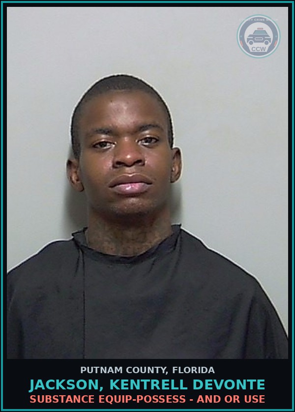 Booking mugshot of JACKSON, KENTRELL DEVONTE in Putnam County