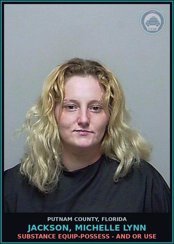Booking mugshot of JACKSON, MICHELLE LYNN in Putnam County