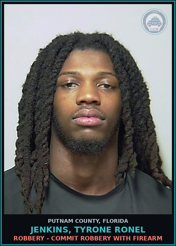 Booking mugshot of JENKINS, TYRONE RONEL in Putnam County