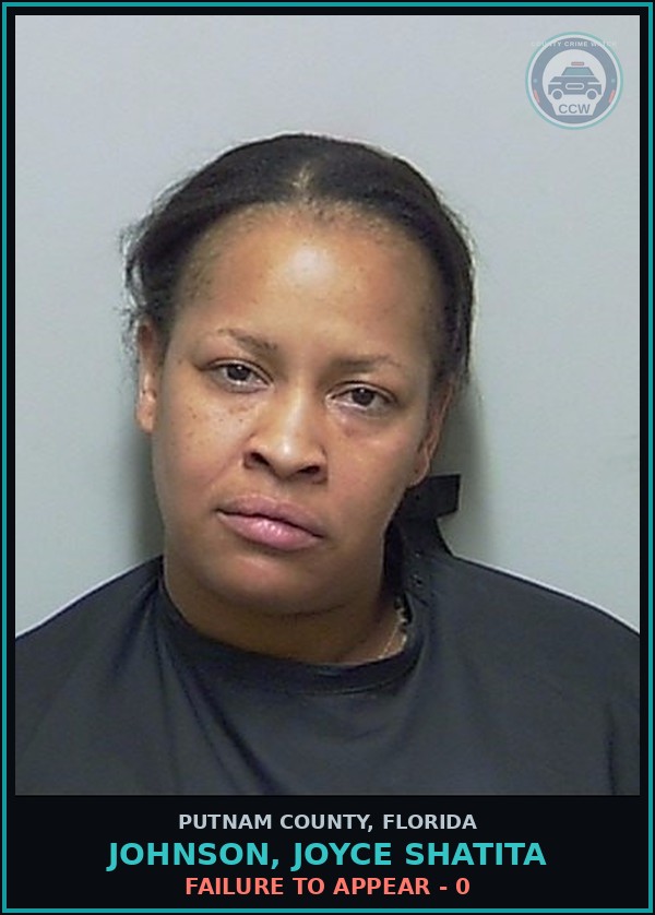 Booking mugshot of JOHNSON, JOYCE SHATITA in Putnam County