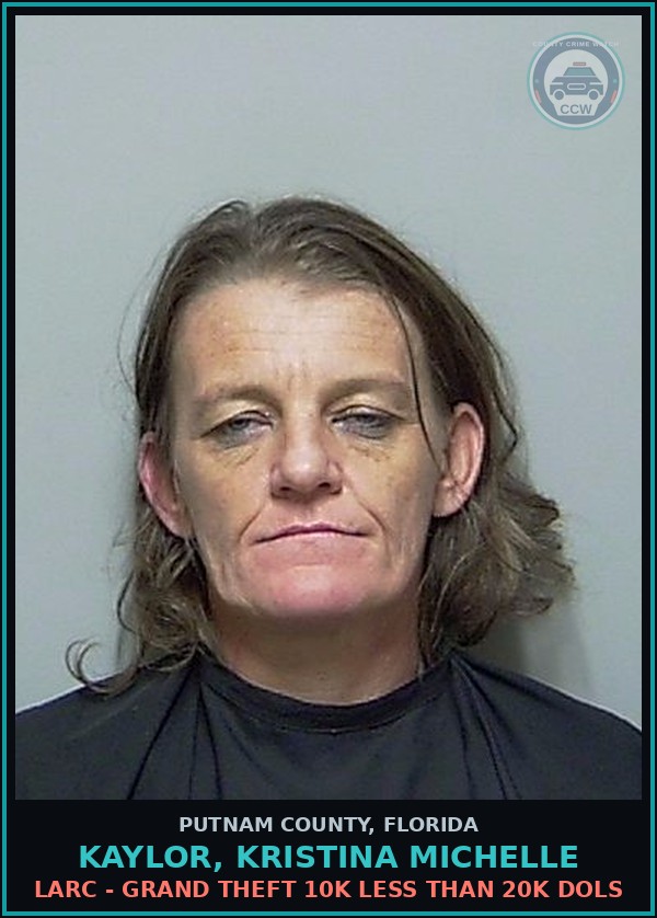 Booking mugshot of KAYLOR, KRISTINA MICHELLE in Putnam County