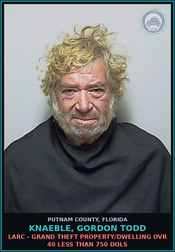 Booking mugshot of KNAEBLE, GORDON TODD in Putnam County