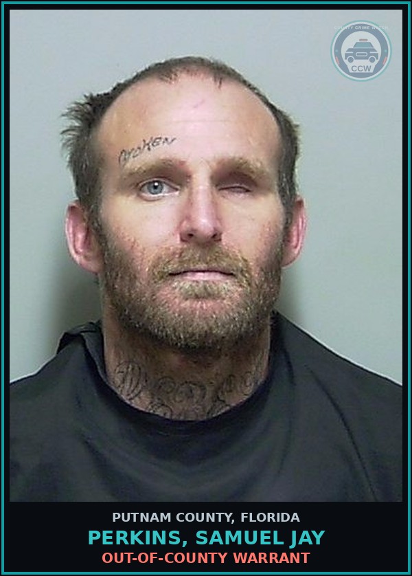 Booking mugshot of PERKINS, SAMUEL JAY in Putnam County