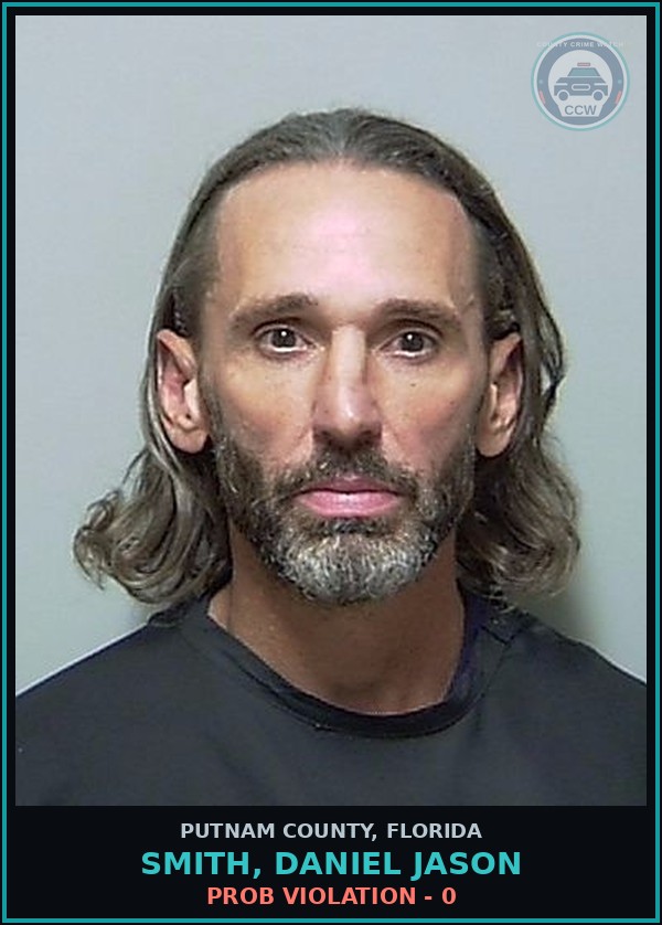 Booking mugshot of SMITH, DANIEL JASON in Putnam County