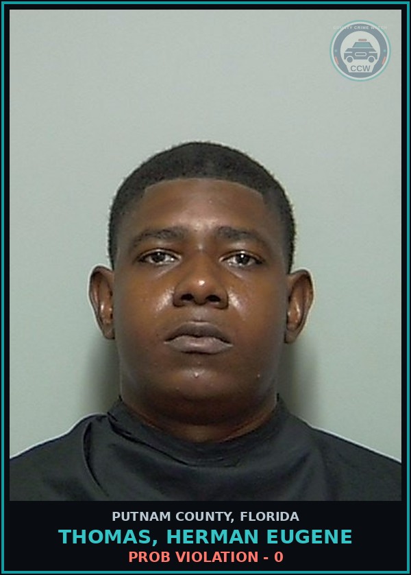 Booking mugshot of THOMAS, HERMAN EUGENE in Putnam County