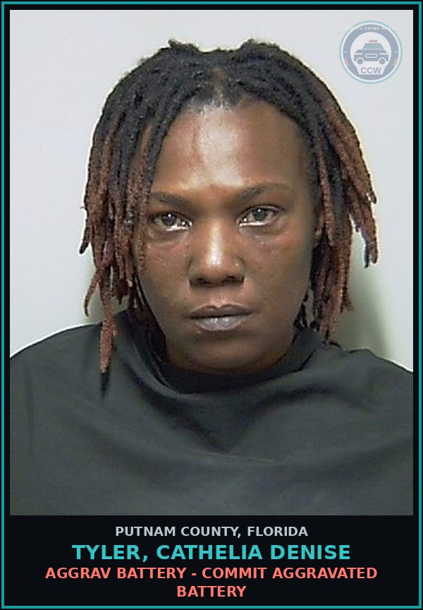 Booking mugshot of TYLER, CATHELIA DENISE in Putnam County