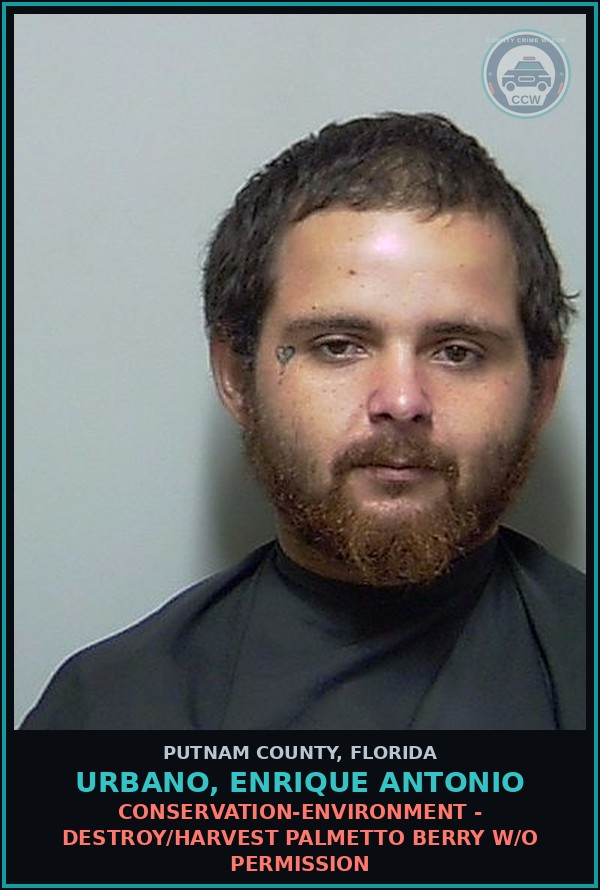 Booking mugshot of URBANO, ENRIQUE ANTONIO in Putnam County