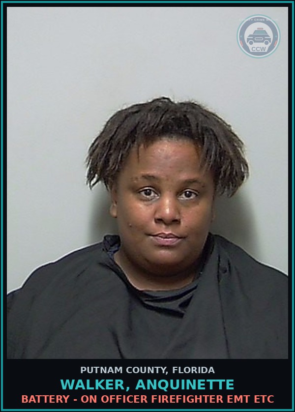 Booking mugshot of WALKER, ANQUINETTE in Putnam County